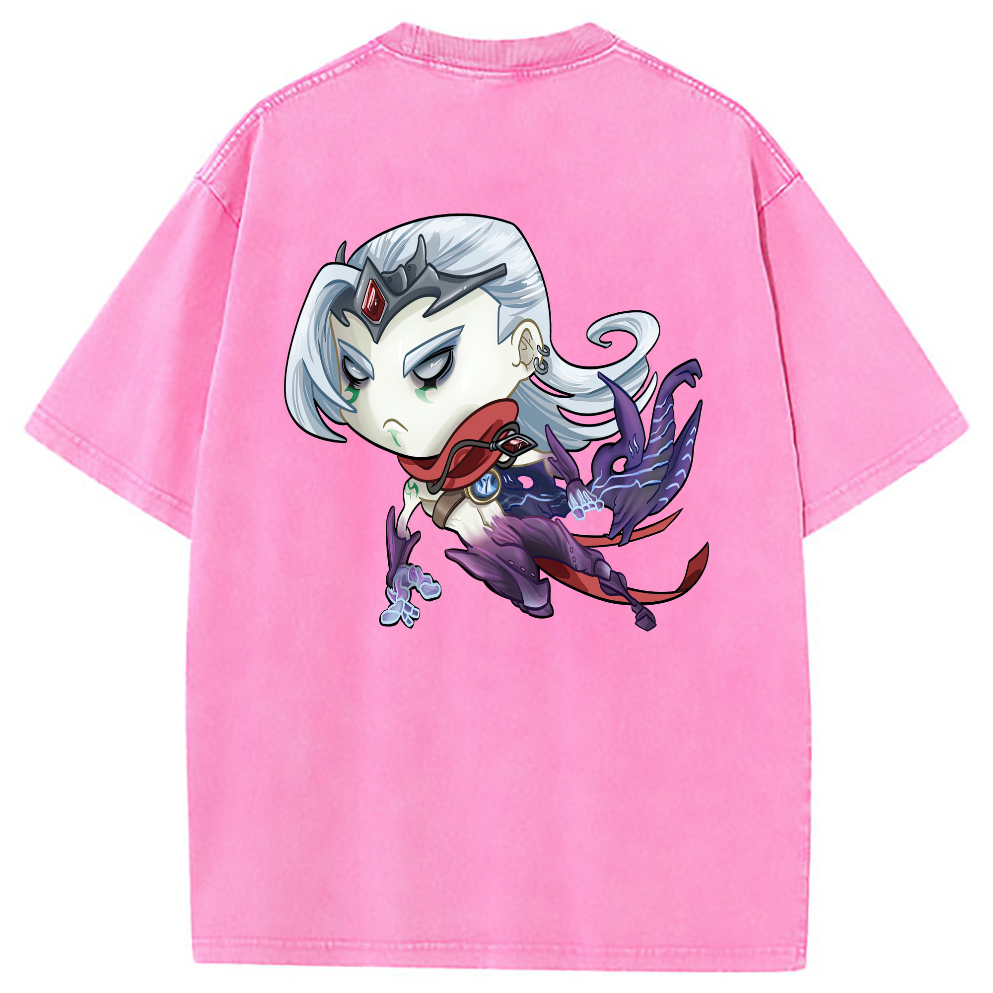 （画像用） リーグ・オブ・レジェンド League of Legends LOL 綿100% ヴィンテージ風 半袖Tシャツ（背面プリント）